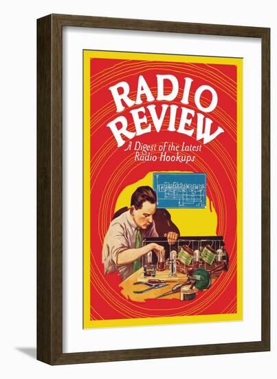 Radio Review: A Digest of the Latest Radio Hookups-null-Framed Art Print