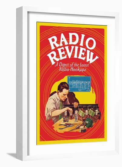 Radio Review: A Digest of the Latest Radio Hookups-null-Framed Art Print