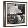 Radio Room of the New York Times Newspaper, Sept. 1942-null-Framed Premium Photographic Print