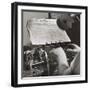 Radio Room of the New York Times Newspaper, Sept. 1942-null-Framed Premium Photographic Print