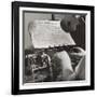 Radio Room of the New York Times Newspaper, Sept. 1942-null-Framed Photo