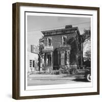 Radio Station Wkyb, Housed in a Victorian Brick Building and Owned by Edwin J. Paxton and Son Edwin-Walker Evans-Framed Photographic Print