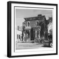 Radio Station Wkyb, Housed in a Victorian Brick Building and Owned by Edwin J. Paxton and Son Edwin-Walker Evans-Framed Photographic Print