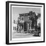 Radio Station Wkyb, Housed in a Victorian Brick Building and Owned by Edwin J. Paxton and Son Edwin-Walker Evans-Framed Photographic Print