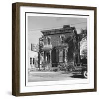 Radio Station Wkyb, Housed in a Victorian Brick Building and Owned by Edwin J. Paxton and Son Edwin-Walker Evans-Framed Photographic Print