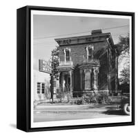 Radio Station Wkyb, Housed in a Victorian Brick Building and Owned by Edwin J. Paxton and Son Edwin-Walker Evans-Framed Stretched Canvas