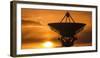 Radio telescope at sunset, Socorro, New Mexico, USA-Russ Bishop-Framed Photographic Print