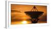 Radio telescope at sunset, Socorro, New Mexico, USA-Russ Bishop-Framed Photographic Print