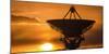 Radio telescope at sunset, Socorro, New Mexico, USA-Russ Bishop-Mounted Photographic Print