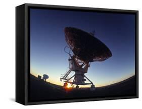 Radio Telescope, Magdalena, New Mexico, USA-Walter Bibikow-Framed Stretched Canvas