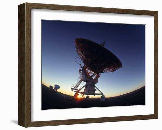 Radio Telescope, Magdalena, New Mexico, USA-Walter Bibikow-Framed Photographic Print