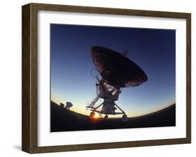 Radio Telescope, Magdalena, New Mexico, USA-Walter Bibikow-Framed Photographic Print