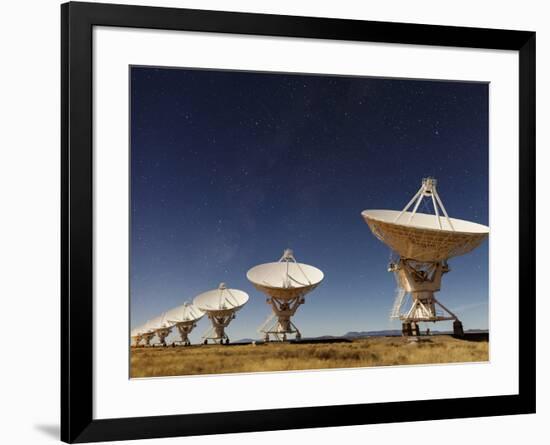 Radio telescopes at an Astronomy Observatory, New Mexico, USA-Maresa Pryor-Framed Photographic Print