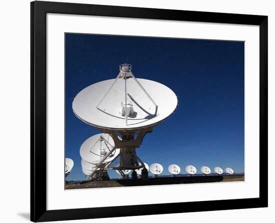 Radio telescopes at an Astronomy Observatory, New Mexico, USA-Maresa Pryor-Framed Photographic Print