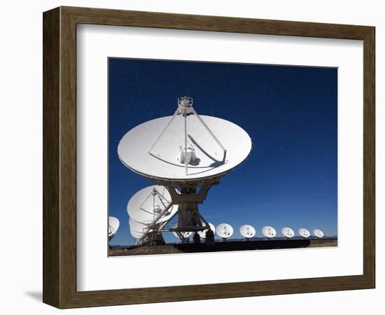 Radio telescopes at an Astronomy Observatory, New Mexico, USA-Maresa Pryor-Framed Photographic Print