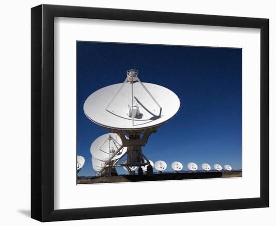 Radio telescopes at an Astronomy Observatory, New Mexico, USA-Maresa Pryor-Framed Photographic Print