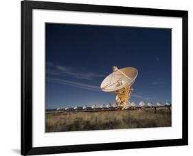 Radio telescopes at an Astronomy Observatory, New Mexico, USA-Maresa Pryor-Framed Photographic Print