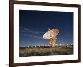 Radio telescopes at an Astronomy Observatory, New Mexico, USA-Maresa Pryor-Framed Photographic Print