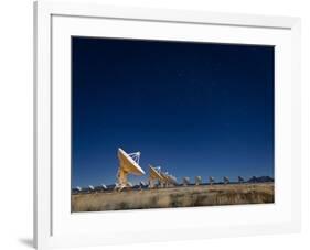 Radio telescopes at an Astronomy Observatory, New Mexico, USA-Maresa Pryor-Framed Photographic Print