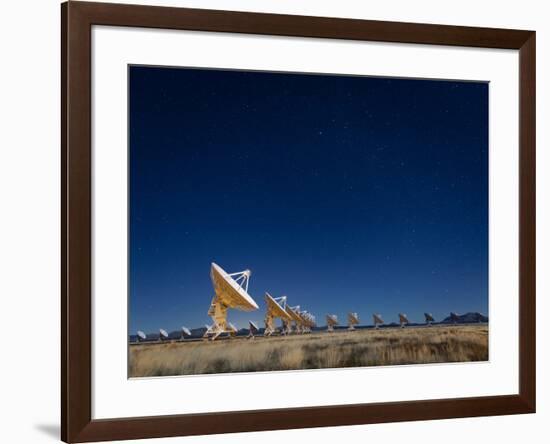 Radio telescopes at an Astronomy Observatory, New Mexico, USA-Maresa Pryor-Framed Photographic Print