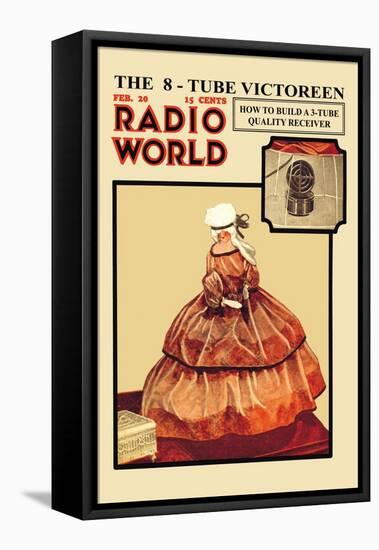 Radio World: The 8-Tube Victoreen-null-Framed Stretched Canvas