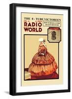 Radio World: The 8-Tube Victoreen-null-Framed Art Print