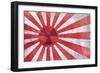 Radioactive Old Japan Flag-Thomaspajot-Framed Art Print