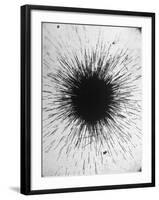 Radioactivity of Radium is Revealed by a Tiny Speck Showing the Tracks of Particles Emitted-Fritz Goro-Framed Photographic Print