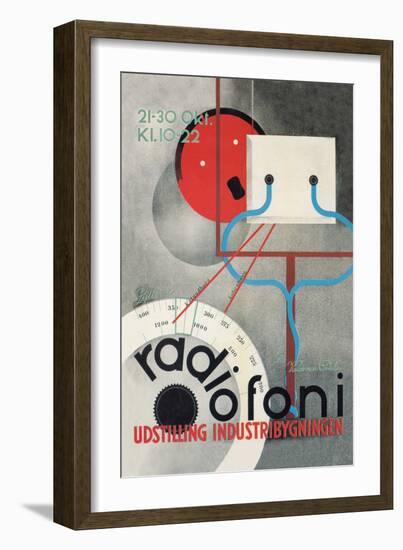 Radiofoni Udstilling Industribygningen-null-Framed Art Print