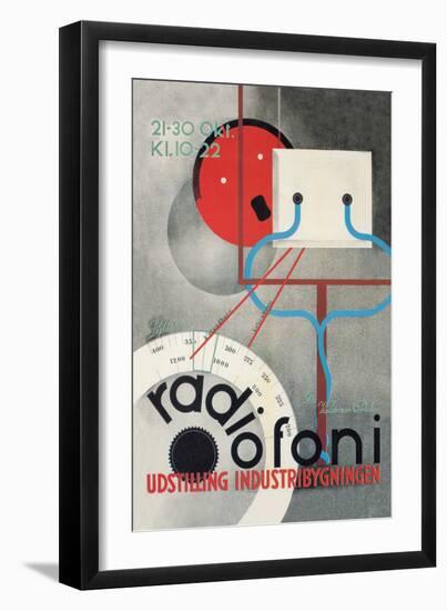 Radiofoni Udstilling Industribygningen-null-Framed Art Print