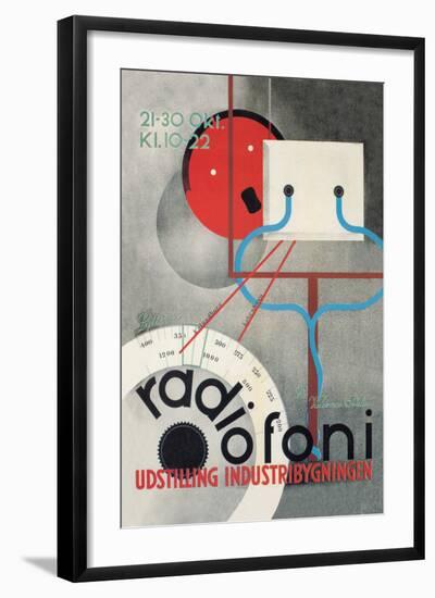 Radiofoni Udstilling Industribygningen-null-Framed Art Print