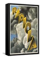 Radiola, Clouds and Tower Poster-null-Framed Stretched Canvas