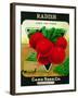 Radish Seed Packet-Lantern Press-Framed Art Print