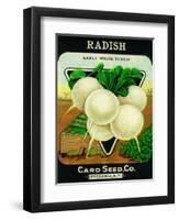 Radish Seed Packet-Lantern Press-Framed Art Print