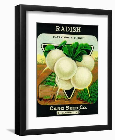 Radish Seed Packet-Lantern Press-Framed Art Print