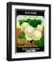 Radish Seed Packet-Lantern Press-Framed Art Print