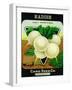 Radish Seed Packet-Lantern Press-Framed Art Print