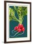 Radish-Lantern Press-Framed Art Print