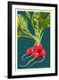 Radish-Lantern Press-Framed Art Print