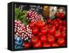 Radishes and Tomatoes on a Market Stall, France, Europe-Richardson Peter-Framed Stretched Canvas