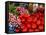 Radishes and Tomatoes on a Market Stall, France, Europe-Richardson Peter-Framed Stretched Canvas