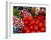 Radishes and Tomatoes on a Market Stall, France, Europe-Richardson Peter-Framed Photographic Print