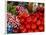 Radishes and Tomatoes on a Market Stall, France, Europe-Richardson Peter-Framed Photographic Print