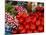 Radishes and Tomatoes on a Market Stall, France, Europe-Richardson Peter-Mounted Photographic Print