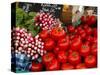 Radishes and Tomatoes on a Market Stall, France, Europe-Richardson Peter-Stretched Canvas