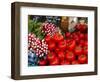 Radishes and Tomatoes on a Market Stall, France, Europe-Richardson Peter-Framed Photographic Print