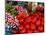 Radishes and Tomatoes on a Market Stall, France, Europe-Richardson Peter-Mounted Photographic Print