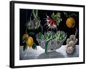 Radishes, Artichokes and Garlic-ELEANOR FEIN-Framed Giclee Print