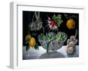 Radishes, Artichokes and Garlic-ELEANOR FEIN-Framed Giclee Print