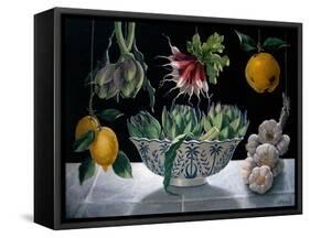 Radishes, Artichokes and Garlic-ELEANOR FEIN-Framed Stretched Canvas